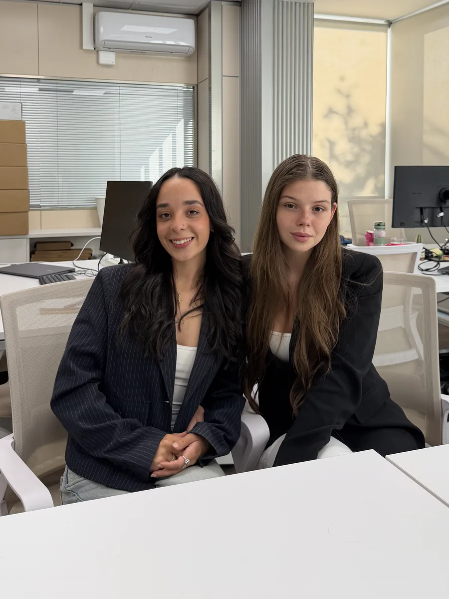Daria Chabanova and Ana Escalante, co-founders of ECHO Barcelona, at the office